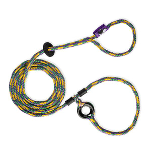 Villalobos Signature Harness Lead (Purple/Green/Yellow) (Proceeds to charity) NEW design!*insert is removable
