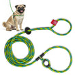 Load image into Gallery viewer, Rainforest (Olive/Lime/Turq) Harness Lead NEW design! *insert is removable
