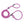 Load image into Gallery viewer, Retro (Pink/Purple) Harness Lead
